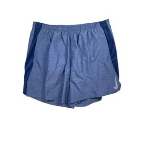 Nike Dri-Fit Challenger Running Shorts Mens 2XL Blue Slash Pockets Elastic Waist